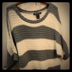 Ashley Stewart Long Striped Sweater EUC